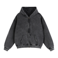 Zip-Through Boxy Fleece Hoodie